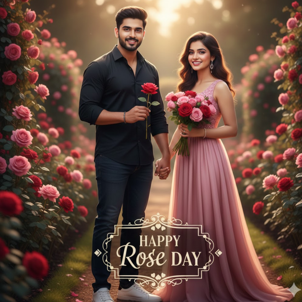 Google Gemini Happy Rose Day AI Photo Editing Prompt For Boy | Happy Rose Day Google Gemini Prompt