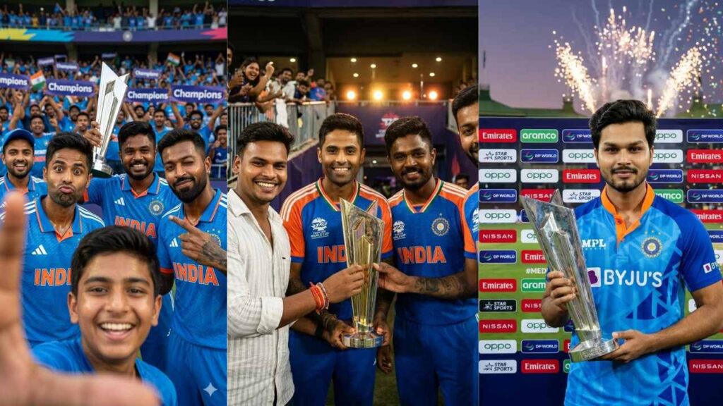 Google Gemini Indian Team T20 Image Prompt | Google Gemini Ai Indian T20 World Cup Photo Editing Prompt