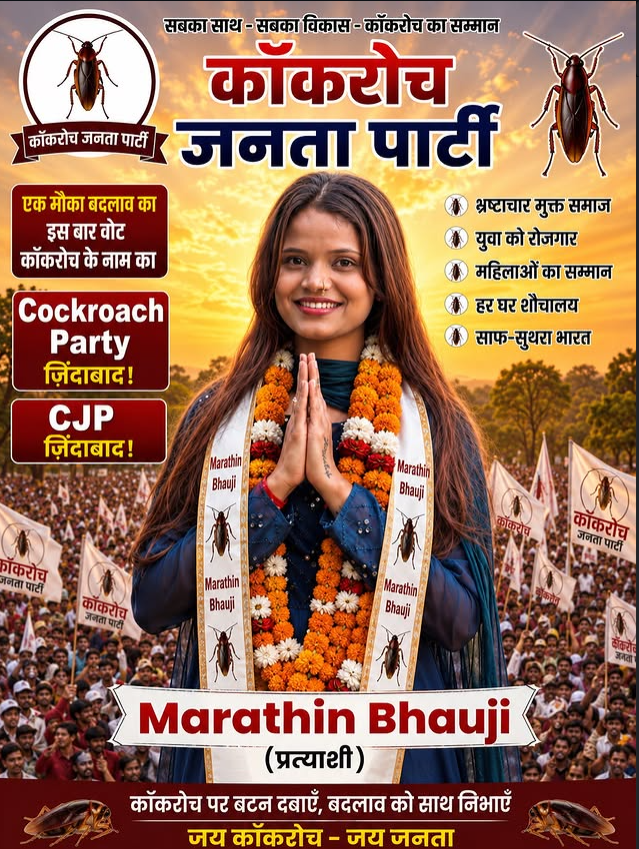 Cockroaches Janta Party Poster Photo Editing 