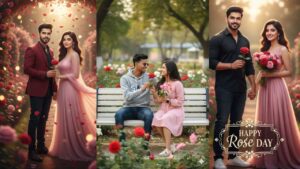 Happy Rose Day AI Photo Editing Prompt For Boy