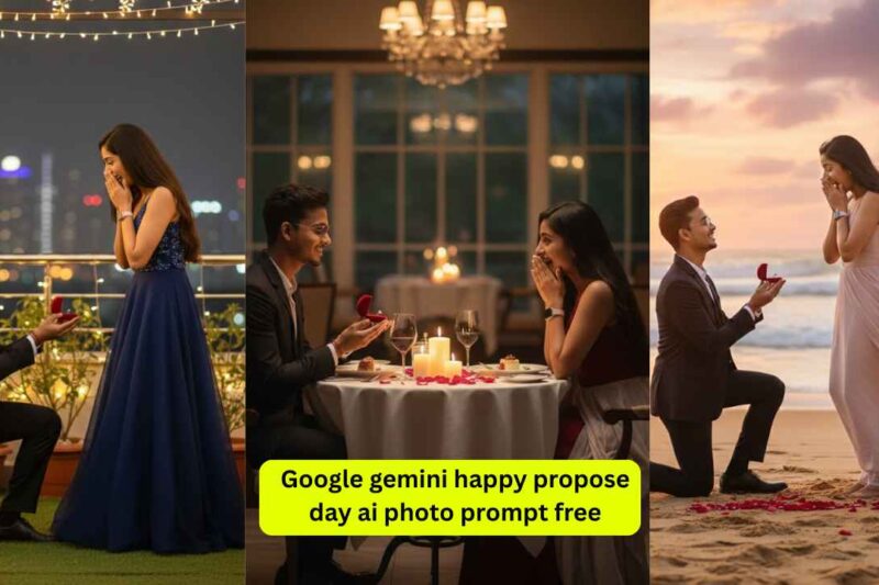 Google gemini happy propose day ai photo prompt free : 25 Year Stylish Couple Realistic AI Photo Prompt
