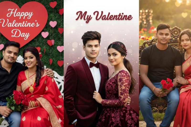 Happy Velentine Day Google Gemini AI Photo Editing Prompt – Happy Valentine Day For Couple