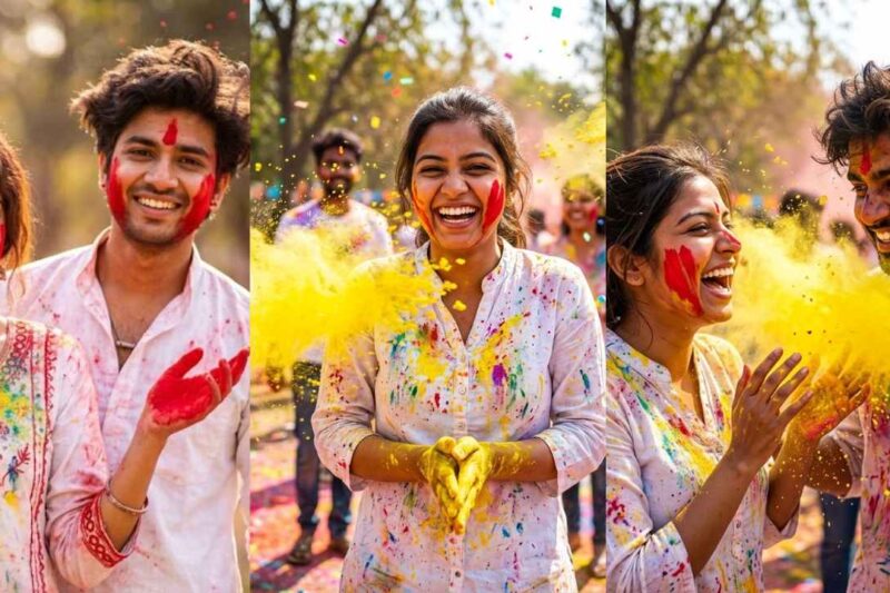Holi prompt gemini girl : Holi AI Photo Editing Prompts for Girls